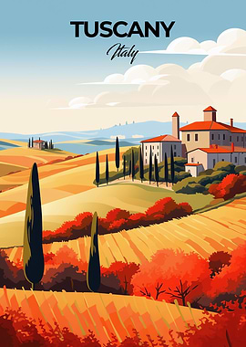 Tuscany Italy Travel Print