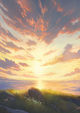 Sunset At The Horizon