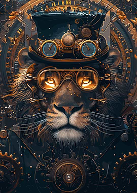 Steampunk Animal Lion