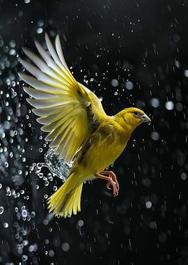 Canaries Through Raindrops