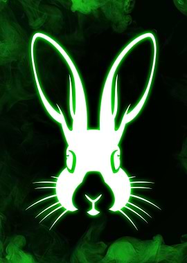 Green Smoke Bunny Neon