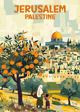 Vintage Palestine Poster