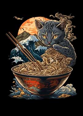 cat ramen japan