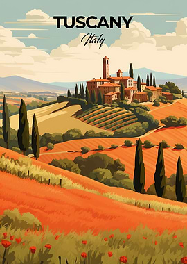 Tuscany Italy Travel Print