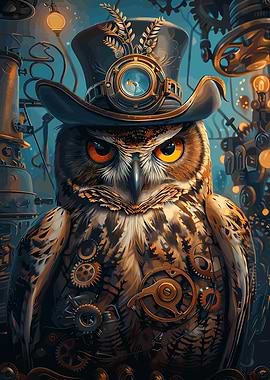 Steampunk Owl Animal