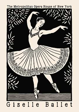 NYC Giselle Ballet Poster