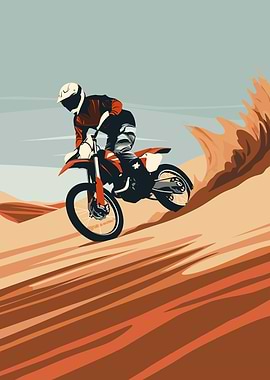 Motocross Dirtbike Desert