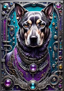 Futuristic Steampunk Dog