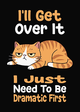 Lying Down Dramatic Cat