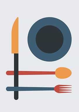 Colorful cutlery