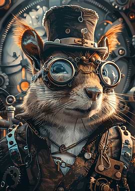 Animal Steampunk Squirrel
