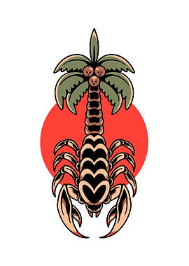 scorpion summer tattoo