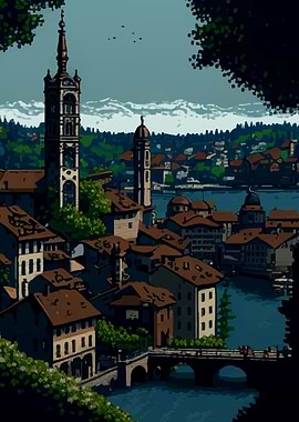 Schaffhausen Pixel Art