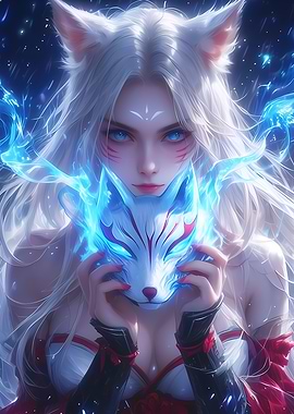 Fox Mask Beautiful Girl