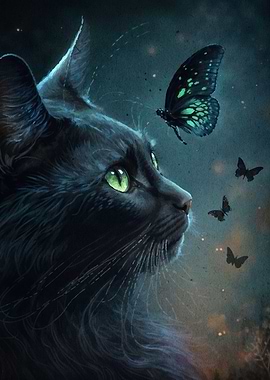 cat butterfly