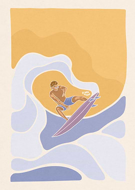 Aerial surf ocean wave