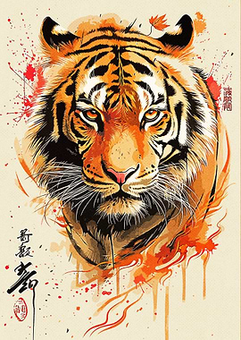 Abstract Tiger