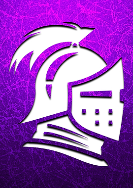 Knight Helmet Purple Gamer