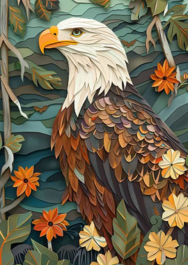 Eagle Flat Paper Craft