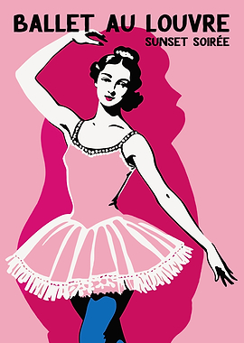 French Ballerina Poster