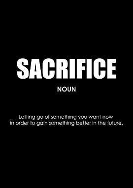 sacrifice definition
