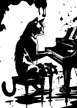 Piano Cat