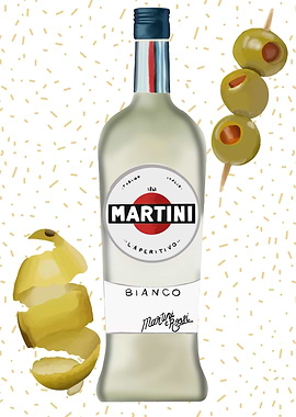 Martini cocktails