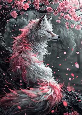 Fox Cherry Blossom Japan