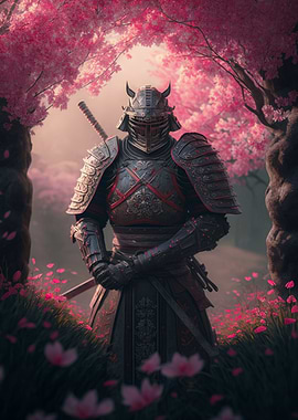 Sakura samurai warrior