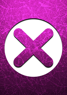 Pink X Button for Gamers