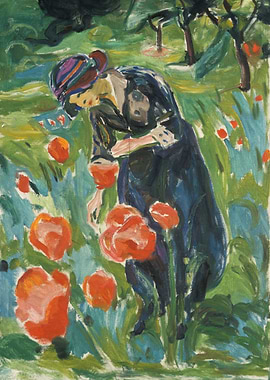 Woman with Poppies