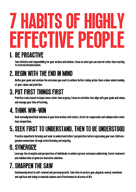 7 Habits Effective
