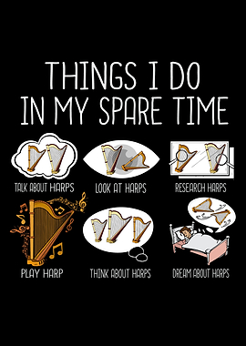 Funny Harp Player Gift