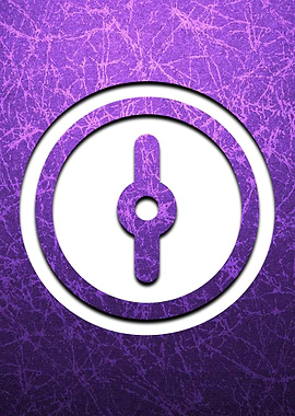 Purple Power Button Gaming