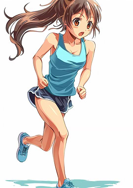 Anime Girl is Jogging