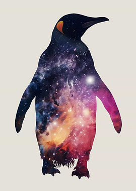 Penguin Silhouette Galaxy