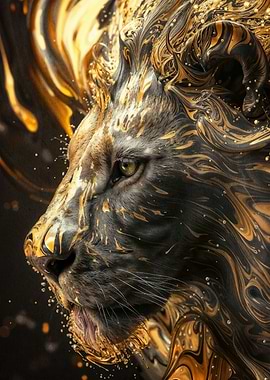 Black and Gold Lions