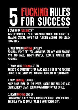 5 Rules For Success