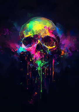 Neon Skull