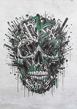 Graffiti Skull Explosion