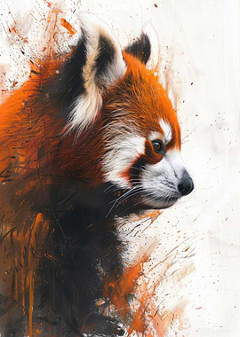 Red Panda Painting