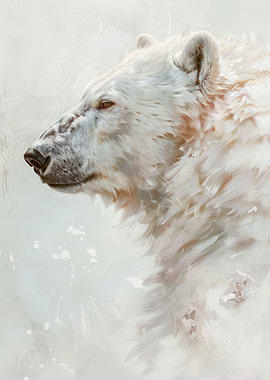 Polar Bear Art Painting