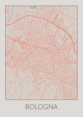 Bologna Vintage Map