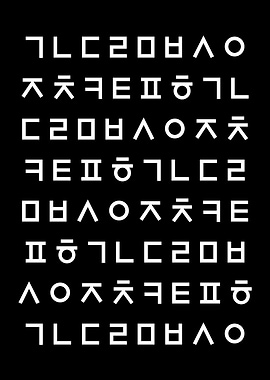 Korean Hangul Pattern Art