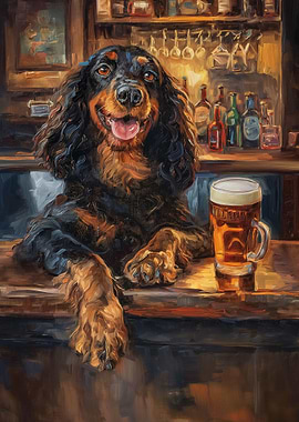 Gordon Setter Pint of Beer