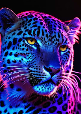 Blacklight Snow Leopard