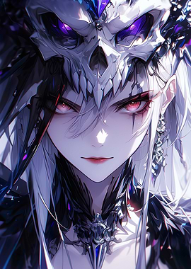 Demon Skull Girl Purple