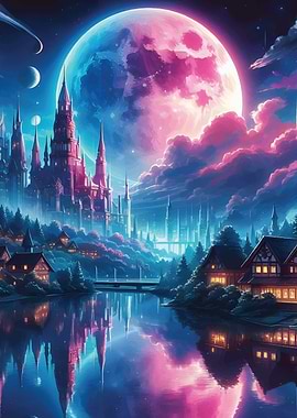 Fantasy Space Landscape