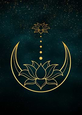 Alchemy Moon and Lotus
