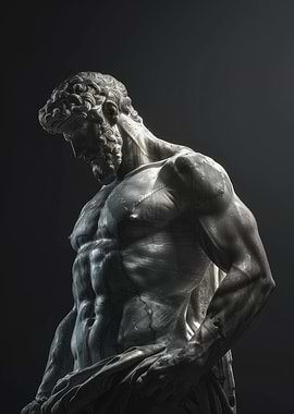 Stoic Hercules Statue